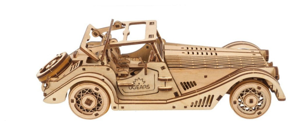 Ugears 3D Wooden Puzzle Sports Car Rapid Mouse 11
