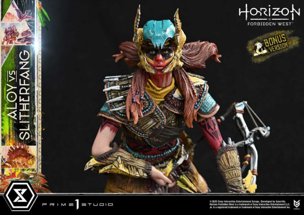 Horizon Forbidden West Ultimate Diorama Masterline Series Statue Aloy vs. The Slitherfang Bonus Vers 8