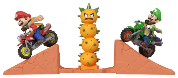 The Super Mario Galaxy Movie Hot Wheels Playset Mario & Luigi Desert Jump
