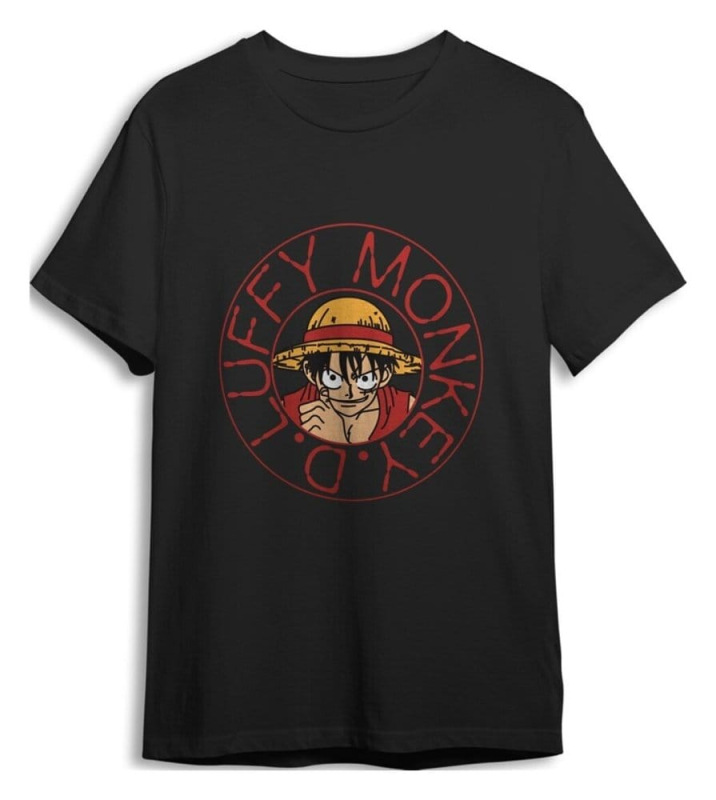 One Piece T-Shirt Monkey D. Luffy Black Size S 1