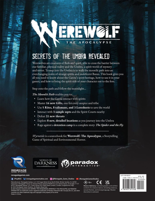 Werewolf: The Apocalypse 5th Edition RPG Sourcebook The Moonlit Path *Englische Version* 1