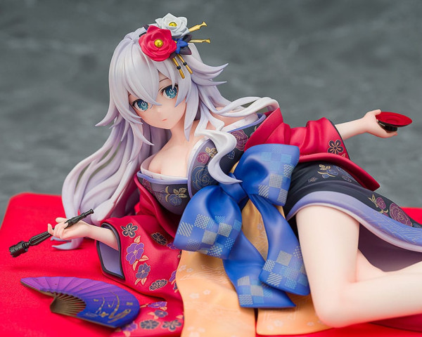 Neptunia x Senran Kagura Statue 1/7 Black Heart Kimono Ver. 10 cm 5