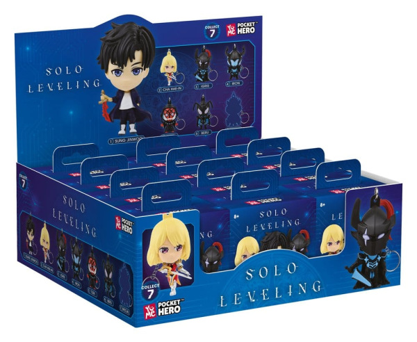 Solo Leveling Pocket Hero Keychain Series 1 Blind Box Display (12) 6