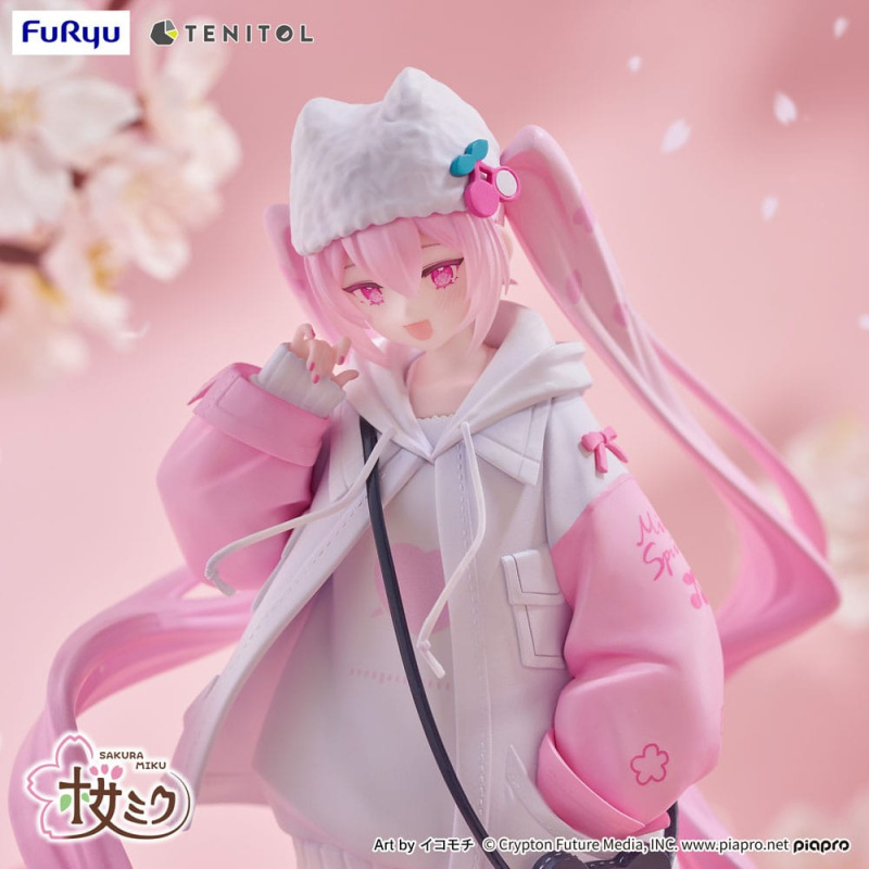 Hatsune Miku Tenitol PVC Statue Sakura Miku Cool style [petit] 19 cm 9