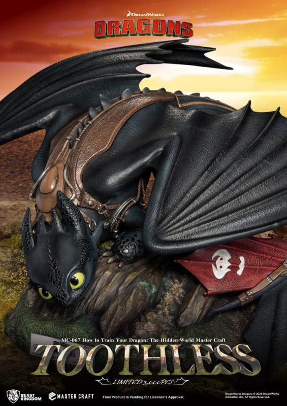 How To Train Your Dragon Master Craft Statue Toothless 24 cm