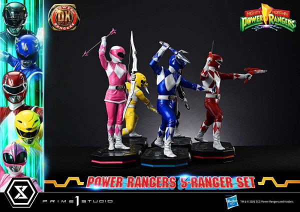 Mighty Morphin Power Rangers Premium Masterline Set of 5 Statues 1/4 Deluxe Bonus Version 62 cm 14