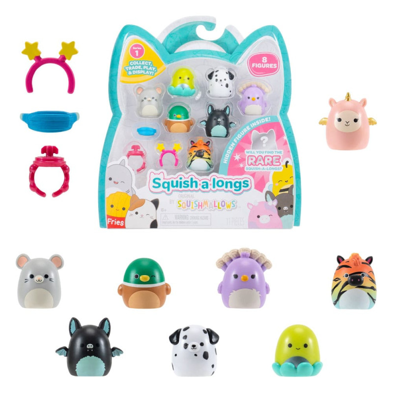 Squishmallow Squish a longs Mini Figures 8-Pack Style 4 3 cm 2