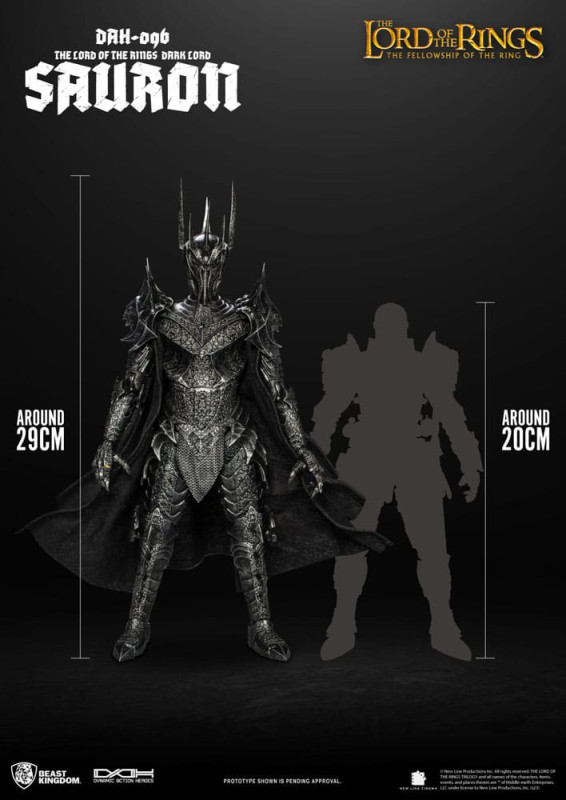 Lord of the Rings Dynamic 8ction Heroes Action Figure 1/9 Sauron 29 cm 7