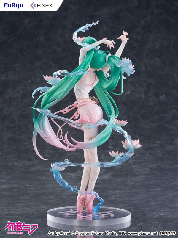 Hatsune Miku F:NEX PVC Statue 1/7 Water lily Ver. 27 cm 3