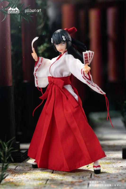 Pocket Art Action Action Figure 1/12 PA005 Exorcism Shrine Maiden Tsubaki 15 cm