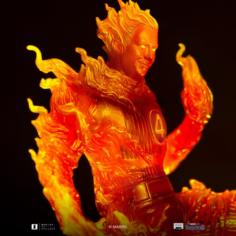 Fantastic Four Art Scale Statue 1/10 Human Torch 30 cm 3