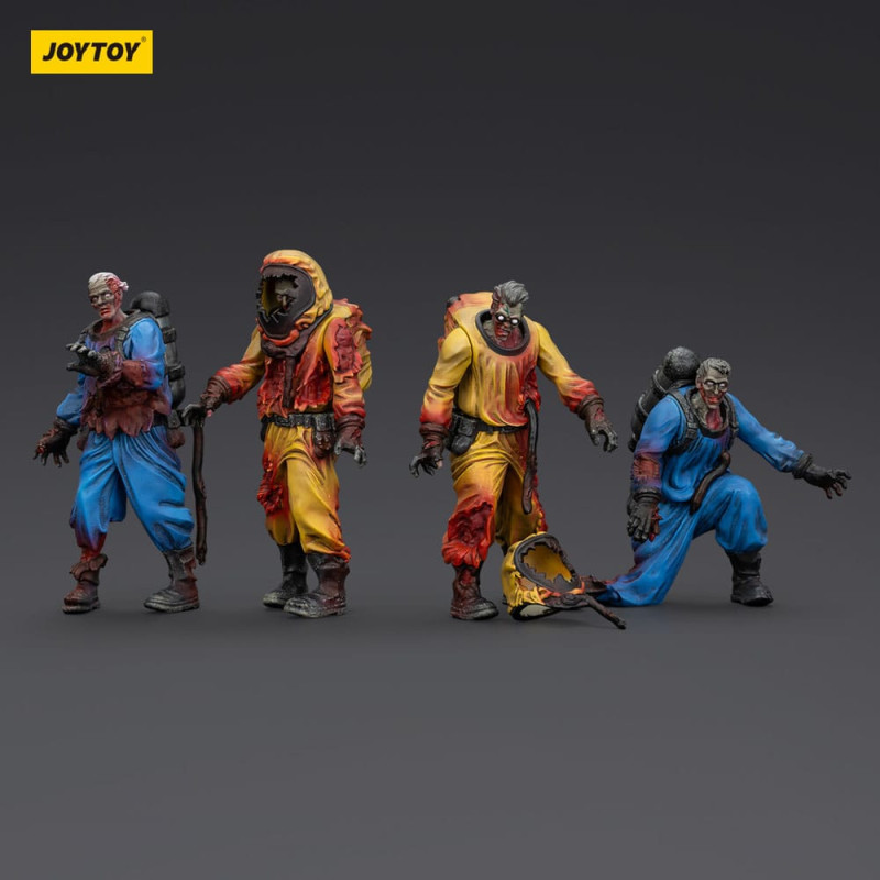 Zombie Dark Source Action Figures 4-Pack Biochemical Lab Team 8 cm 4