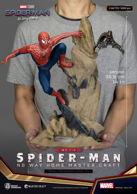 Spider-Man: No Way Home Master Craft Statue Friendly Neighborhood Spider-Man 36 cm 6