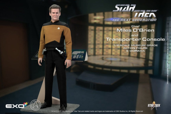 Star Trek: The Next Generation Action Figure 1/6 Chief Miles O'Brien with Transporter Console 30 cm 9