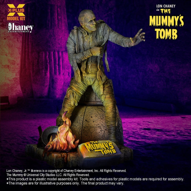 Universal Monsters Plastic Model Kit 1/8 Lon Chaney, Jr. as Mummy (Repro) 23 cm 2