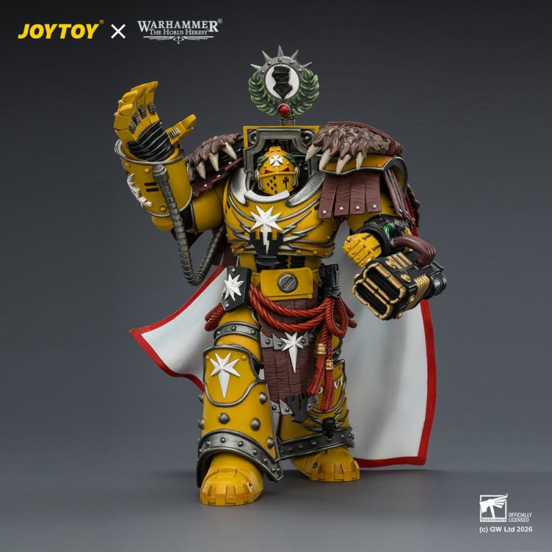Warhammer Action Figure Imperial Fists Lord Castellan Evander Garrius, The Tyrant of Cthonia 14 cm 4