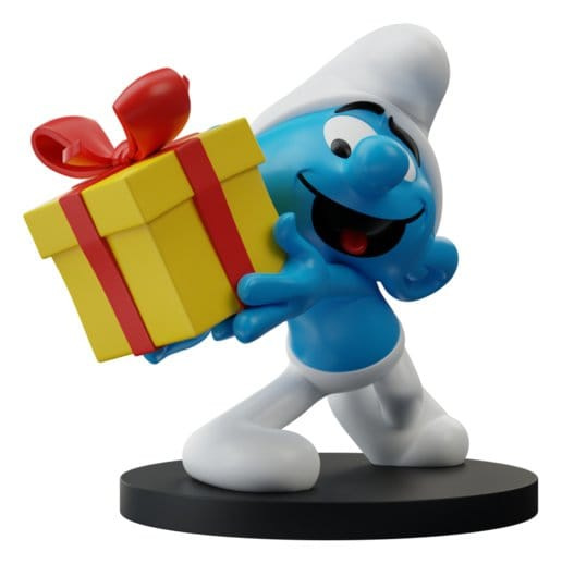 The Smurfs Statue Jokey Smurf with Gift 10 cm 2