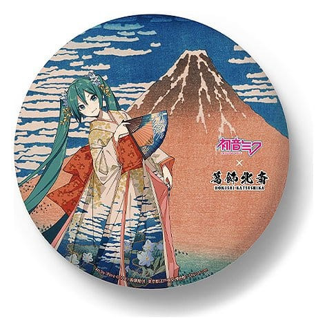 Hatsune Miku x Katsushika Hokusai iXima Large Pinback Button The Great Wave off Kanagawa/Fine Wind, 1