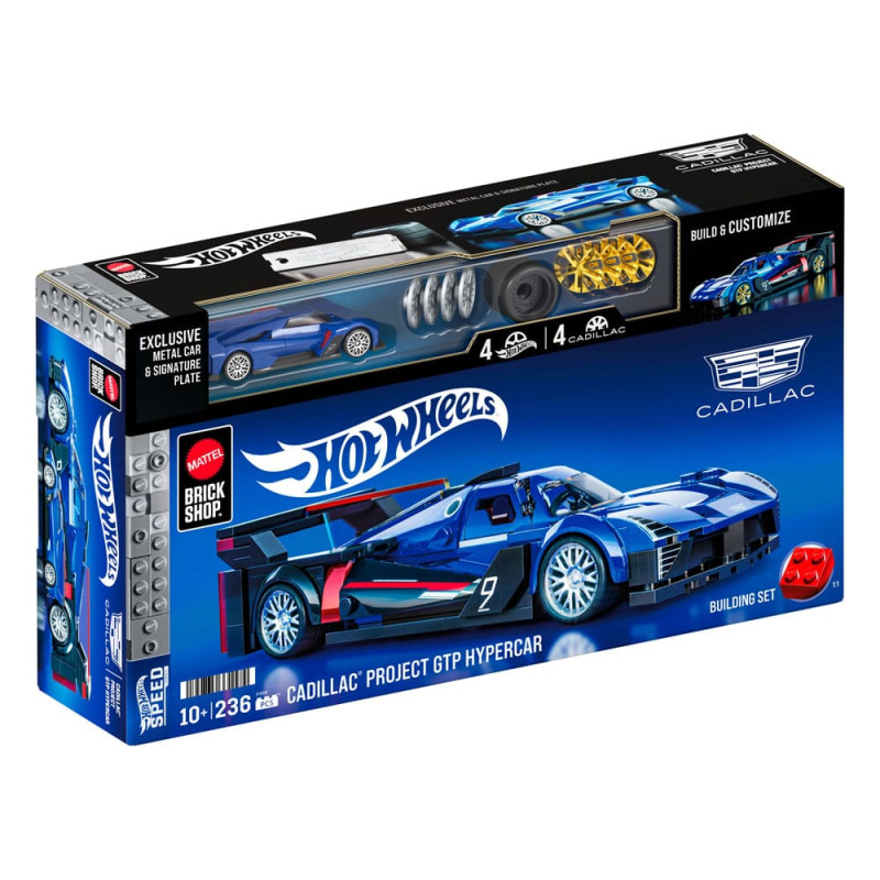Mattel Brick Shop Hot Wheels Speed Series Building Set 1/32 Cadillac Project GTP Hypercar 7