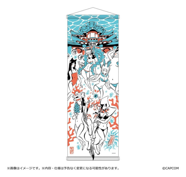 Okami 20th Anniversary Reprint Art Project Tapestry Summer 74 x 28 x 2 cm 1