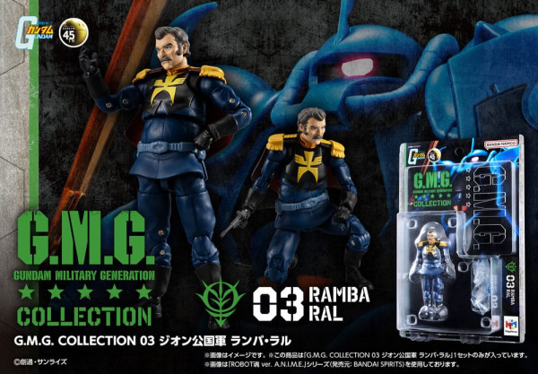 Mobile Suit Gundam G.M.G. Collection 03 Action Figure Principality of Zeon Ramba Ral 10 cm 6