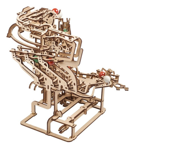 Ugears 3D Wooden Puzzle Marble Run Chain Hoist 9