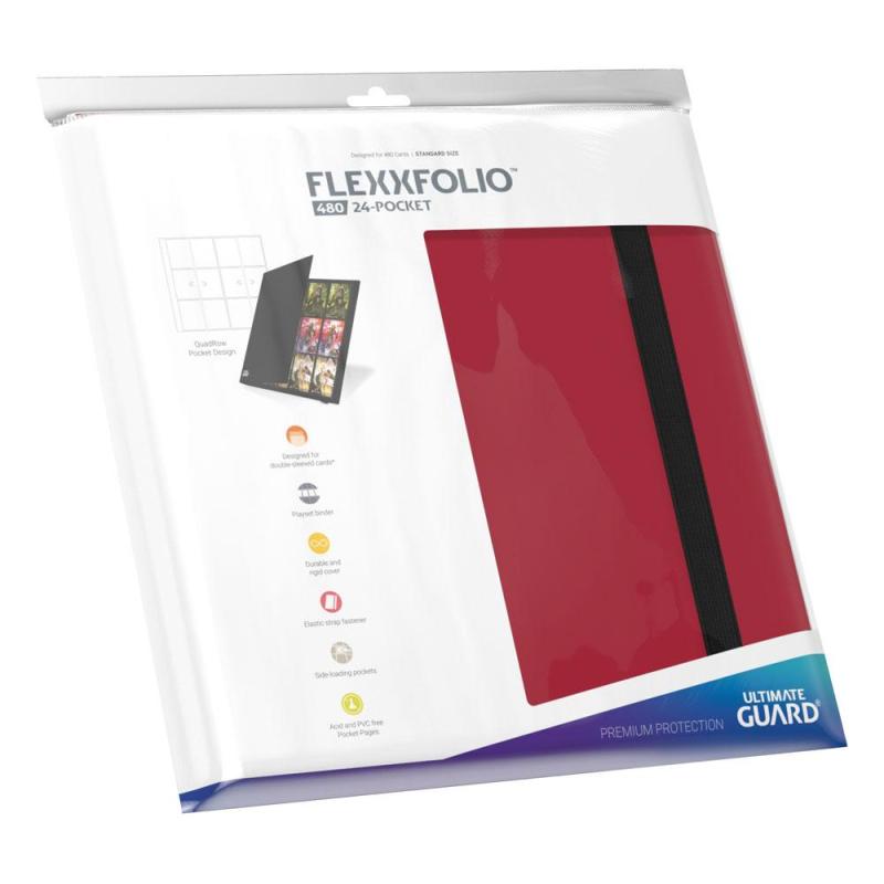 Ultimate Guard Flexxfolio 480 - 24-Pocket (Quadrow) - Red