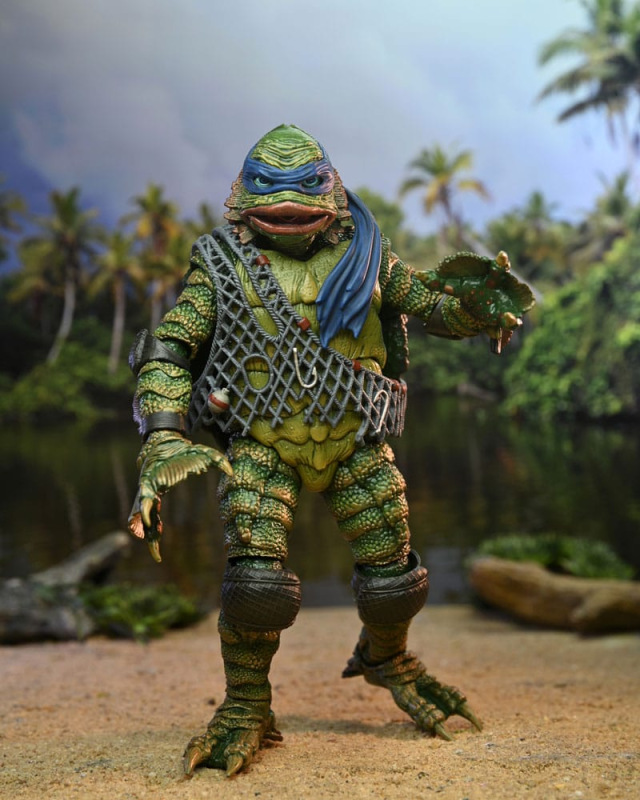 Universal Monsters/Teenage Mutant Ninja Turtles Action Figure Leonardo as the Creature 18 cm 5