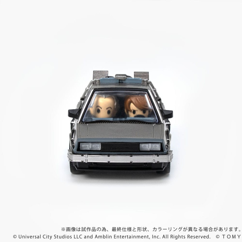 Back to the Future Q-Village Vehicle with mini-figures Time Machine 9 cm 4