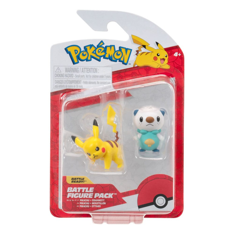 Pokémon Figure 2-Pack Oshawott & Pikachu 8 cm 2