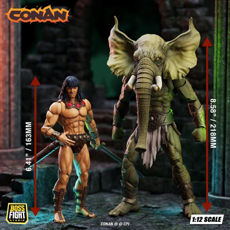 Conan the Barbarian Epic H.A.C.K.S. Action Figures The Tower of the Elephant Set: Young Conan and Ya 9