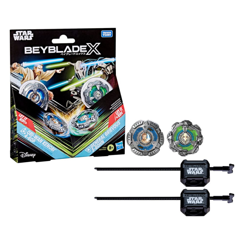 Beyblade X and Star Wars Collab Obi-Wan Kenobi 4-60P vs. General Grievous 3-80HN 2