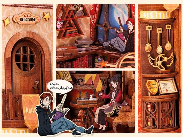 Book Nook Flame Common Room 23 x 11 cm 9