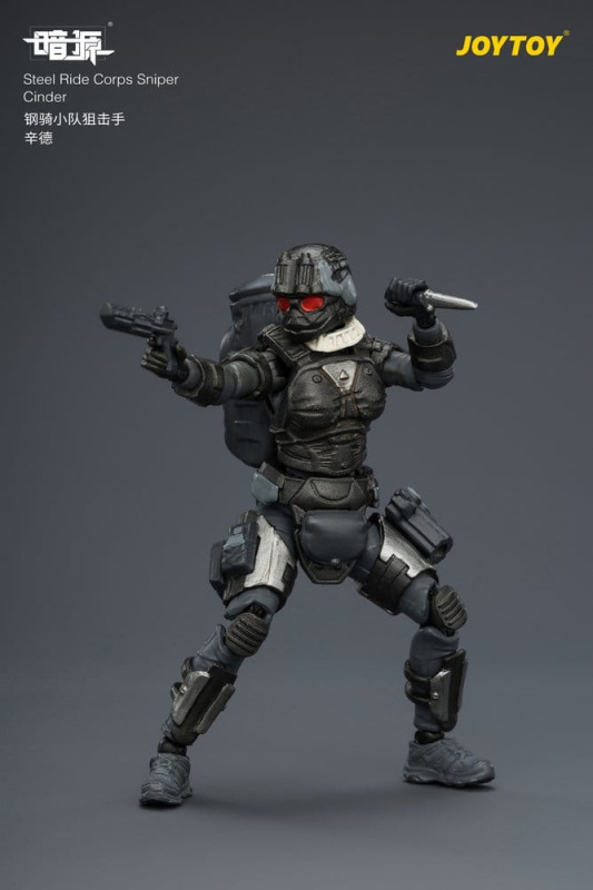 Dark Source Steel Ride Corps Action Figure Sniper Cinder 8 cm 12