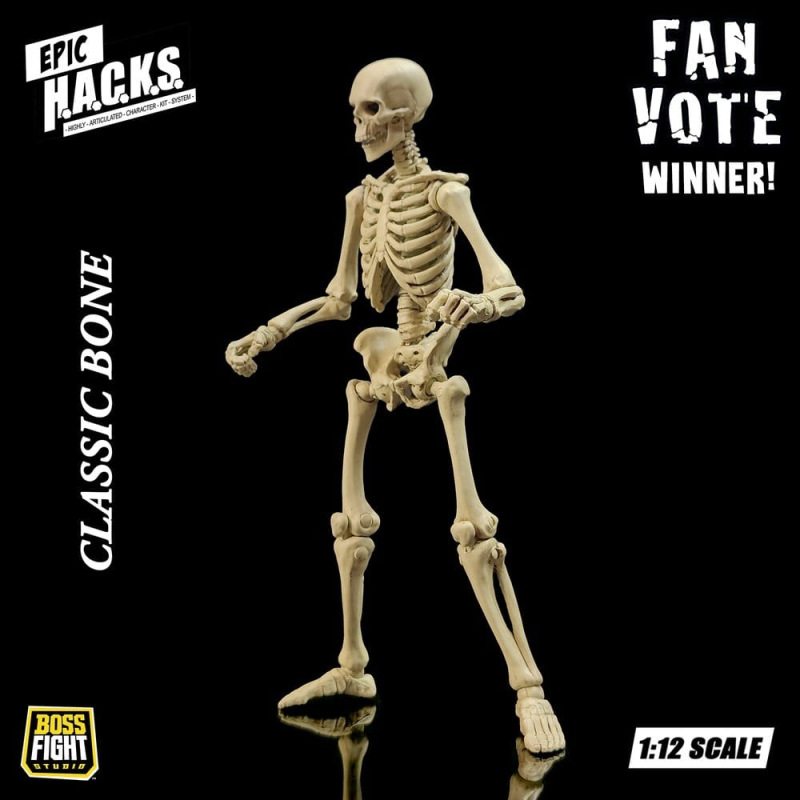 Epic &nbsp;H.A.C.K.S. Action Figure 1/12 Skeleton Blank Classic Bone 4