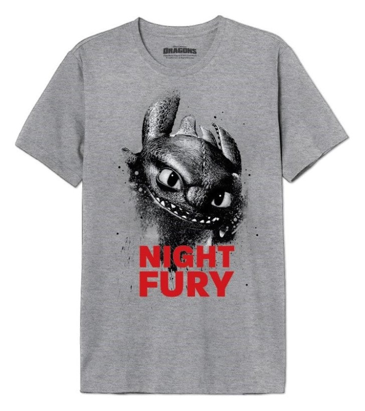 How to Train Your Dragon T-Shirt Night Fury Size S