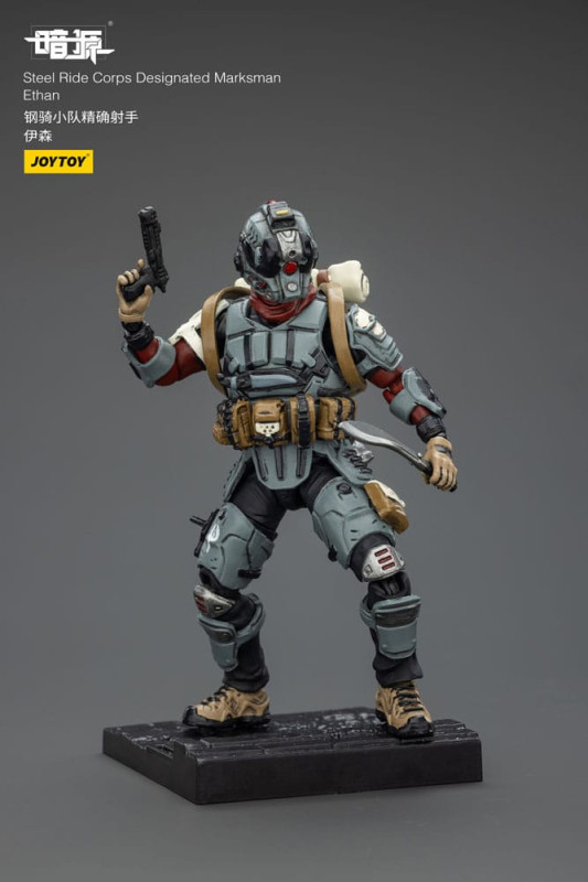 Steel Ride Corps Dark Source Action Figur Designated Marksman Ethan 7 cm 7