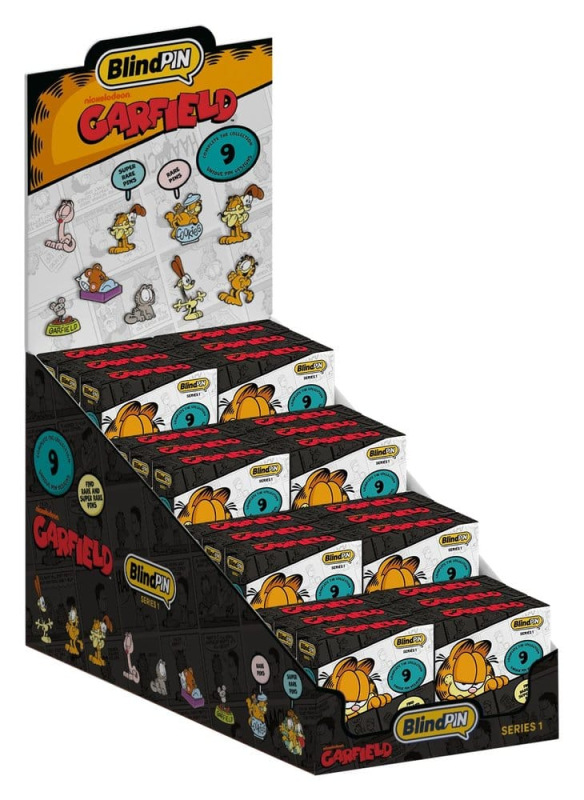 Garfield Pin Badges Series 1 Display (24)