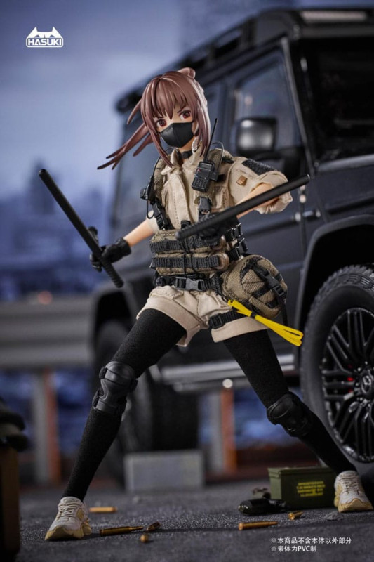 Pocket Art Action Action Figure 1/12 PA006 Reizei Hiyo the Security 15 cm 10