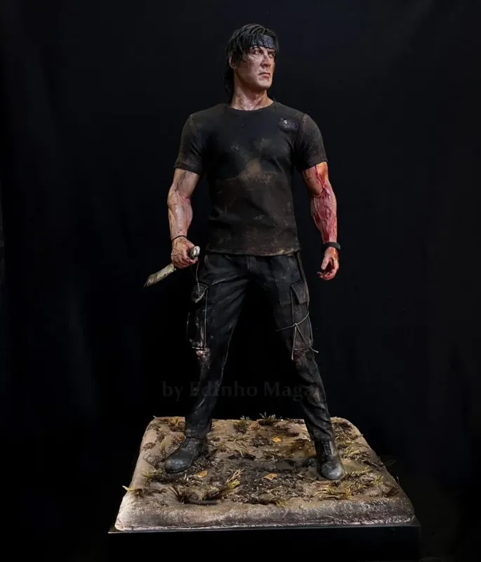 RAMBO IV 1/3 SCALE STATUE BY BRAZILIAN ARTIST EDINHO MAGA