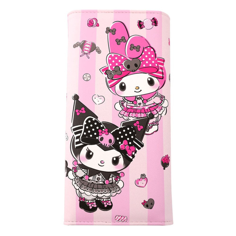 Sanrio Pink Black Party Series Coin Purse Kuromi & My Melody 1