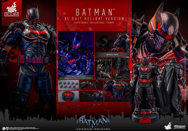 Batman Arkham Origins Videogame Masterpiece Action Figure 1/6 XE Suit Hellbat Version Hot Toys Exclu 11