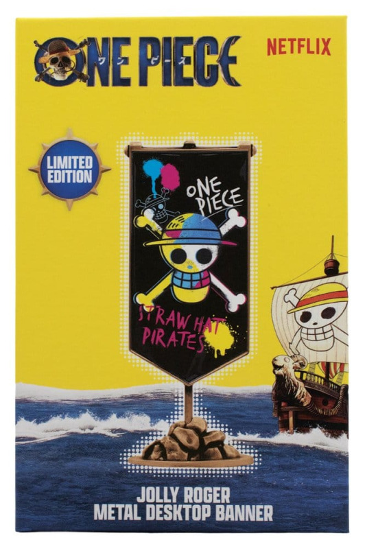 One Piece Replica Straw Hat Pirates Metal Banner 11 x 6 cm 6