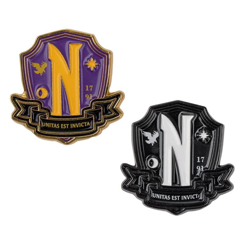 Wednesday Pins 2-Pack Nevermore Academy