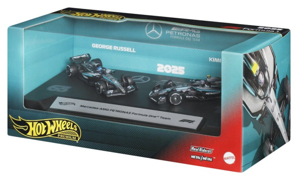 Formula 1 Hot Wheels Premium Die-Cast Vehicle 2-Pack 1:64 Team Mercedes-AMG PETRONAS 4
