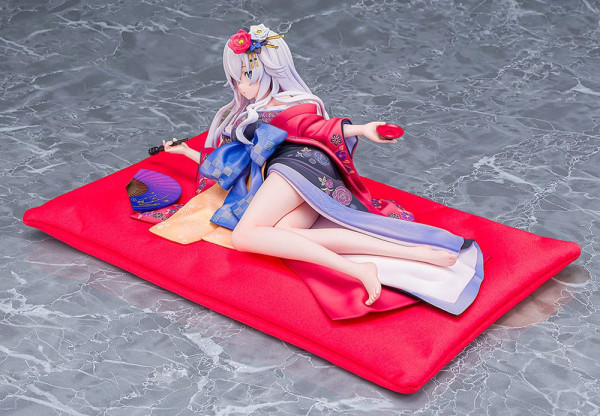 Neptunia x Senran Kagura Statue 1/7 Black Heart Kimono Ver. 10 cm 4