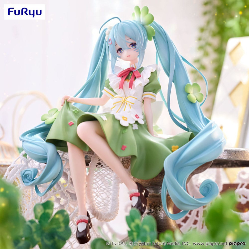 Hatsune Miku Noodle Stopper PVC Statue Flower Fairy Clover 15 cm 5