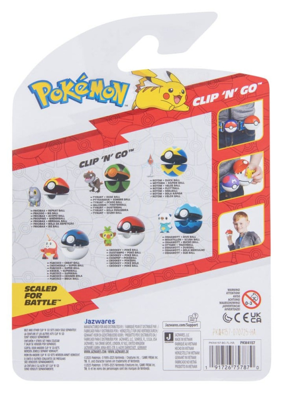Pokémon Clip 'n' Go Action Figure Wave 21 Grookey & Poké Ball 3