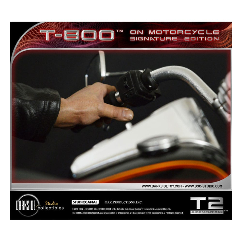 Terminator 2 Statue T-800 On Motorcycle Limited Signature Edition Exclusive 70 cm 5
