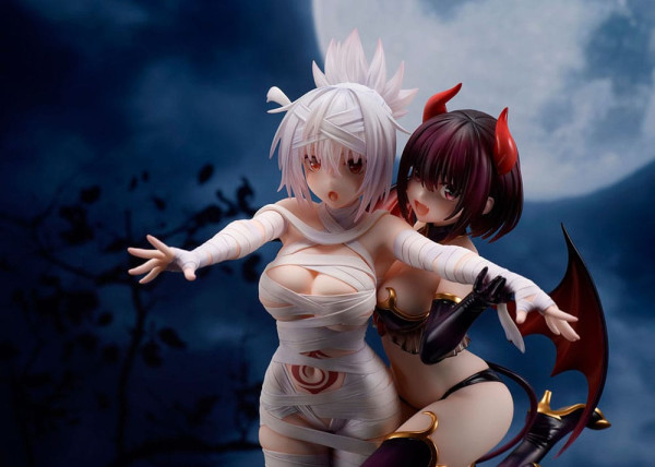 Ayakashi Triangle PVC Statue Matsuri Kazamaki & Suzu Kanade & Shirogane 25 cm 10